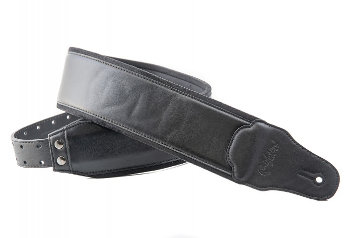 Wide strap made 100% in Spain with high quality leather model Smooth Black.